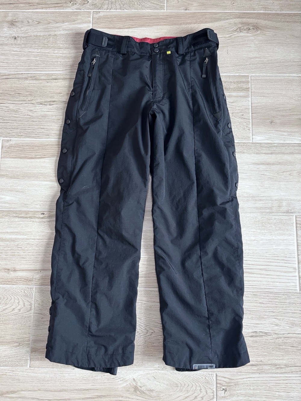 Men’s Bonfire Snowboard Pants ISL Series C10 Waterproof Ski Black Size Large